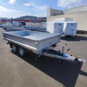 TRIBENNE 310*176 - 3000 KG PTC  2 ESSIEUX - ACIER  HDS (Saris)