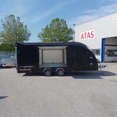 PORTE VOITURE RACE TRANSPORTEUR 4  NOIR 550 X 212  - 3500 KG PTC BRIAN JAMES