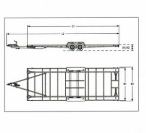 CHASSIS BAS ALKO POUR TINY HOUSE 8400 - 2 ESSIEUX