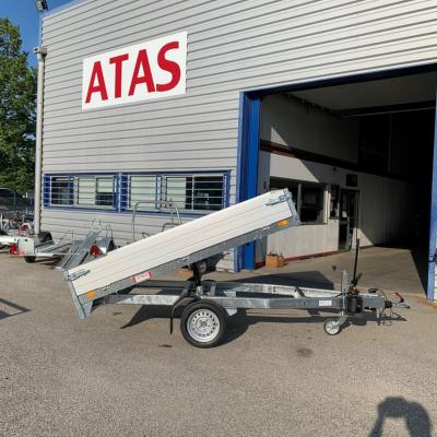 BENNE 256*150 - 1500 KG PTC  1 ESSIEU -  K1 POMPE MANUELLE SARIS