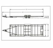 CHASSIS BAS ALKO POUR TINY HOUSE 6600 - 2 ESSIEUX