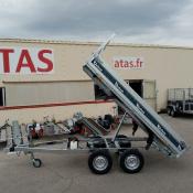 BENNE 300*160 - 2000 KG PTC - POMPE ELECTRIQUE  2 ESSIEUX DEBON