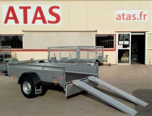 UTILITAIRE 255*153*45 1 ESSIEU - 1500 KG  AVEC  RAMPES (stock uniquement)