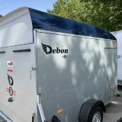FOURGON C400 320*167*201 1300 KG ALU & POLY NAVY BLUE + P.LATERALE (Debon)