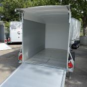 FOURGON C400 320*167*201 1300 KG ALU & POLY NAVY BLUE + P.LATERALE (Debon)