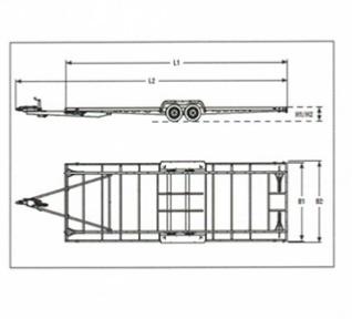 CHASSIS BAS ALKO POUR TINY HOUSE 7800 - 2 ESSIEUX