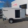 FOURGON 255*125*155 750 KG C255 V2 BOIS & POLY BLANC NON FREINE + PORTE LATERALE DEBON