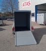 FOURGON 255*125*155 750 KG C255 V2 BOIS & POLY BLANC NON FREINE + PORTE LATERALE DEBON