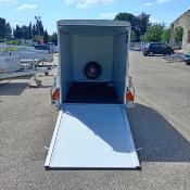 FOURGON C255 255*125*155 750 KG PORTE LATERALE COMPOSITE BLANC NON FREINE (Debon)