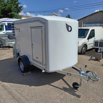 FOURGON C255 255*125*155 750 KG PORTE LATERALE COMPOSITE BLANC NON FREINE (Debon)